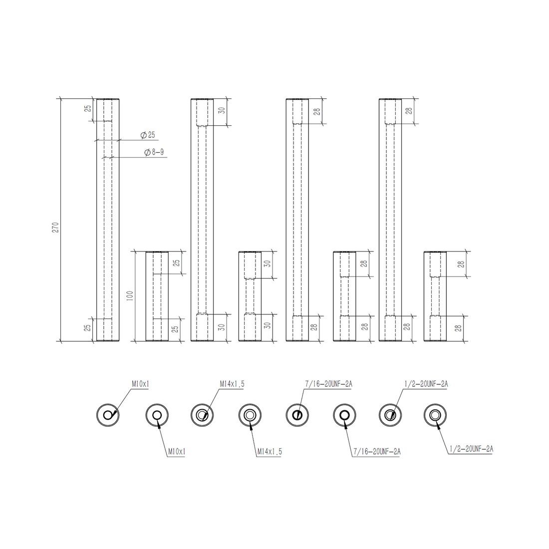 Bulkhead Pressure Testing Tube — product image 1