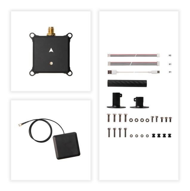 H-RTK NEO-F9P w/Vertical Array Patch Antenna DroneCAN 80cm — product image 1