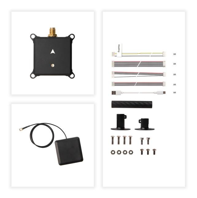 H-RTK NEO-F9P w/Vertical Array Patch Antenna UART 80cm — product image 1
